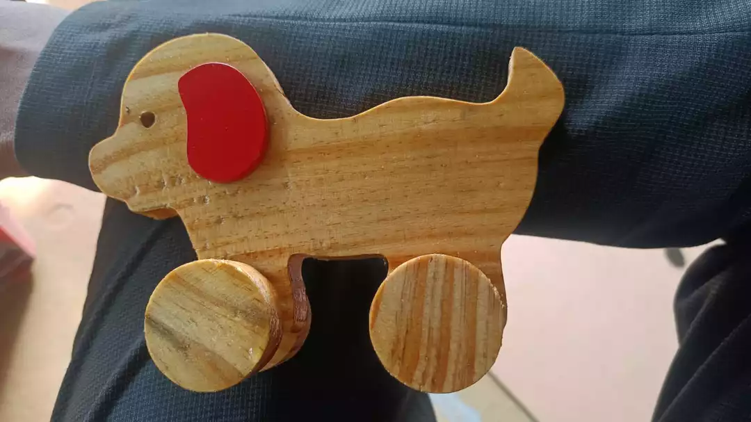 Wooden dog car uploaded by Maitreyee handcraft on 5/29/2022