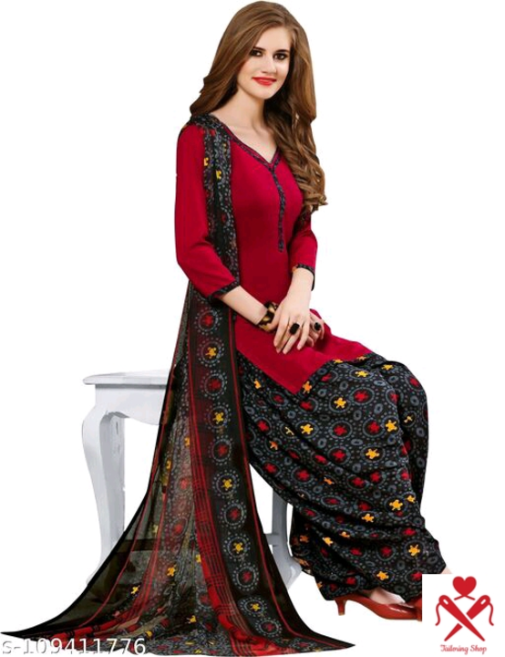 Fancy printed unstitched suit for wedding and traditional wear uploaded by Reseller on 5/30/2022