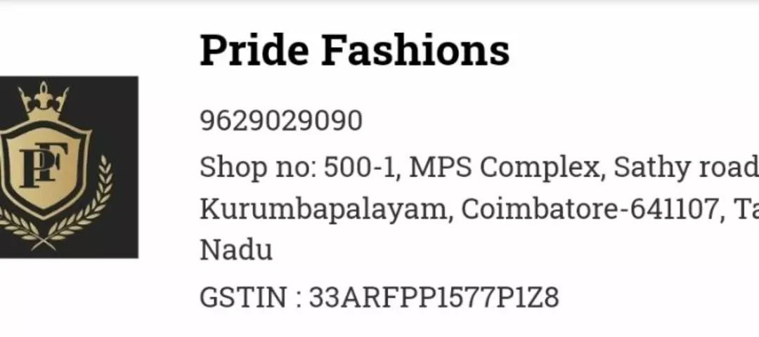 Factory Store Images of Pride fashions