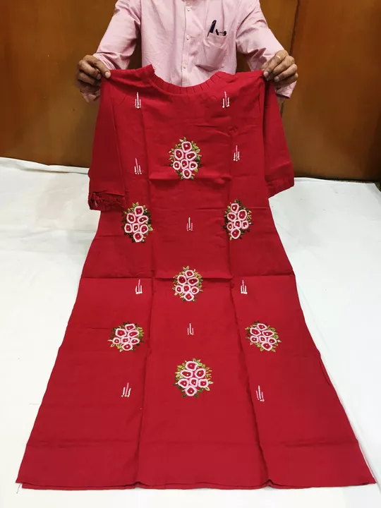 Pure Muslim cotton hand embroidery Kurtis in all sizes uploaded by Ishaq& Ismail Textiles on 5/31/2022