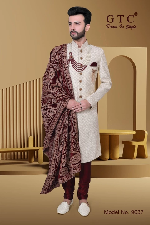 Alluring GTC- Nawabi Sherwani uploaded by AMBE COLLECTIONS  on 5/31/2022