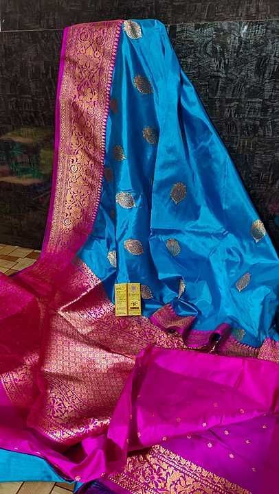 Post image Pure Banarasi Silk Hand loom Saree