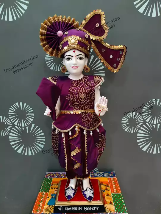Swaminarayan Bhagwan Vagha uploaded by Dayalu Collection (Vagha) on 5/31/2022