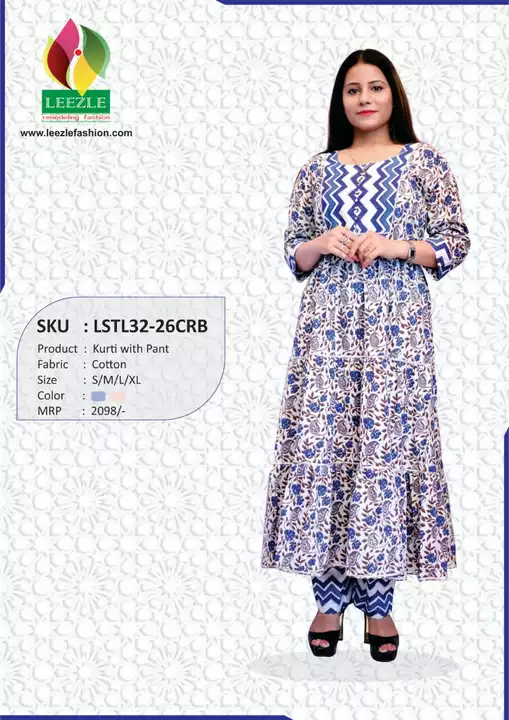 Kurti with pant uploaded by Ladies wear on 6/1/2022