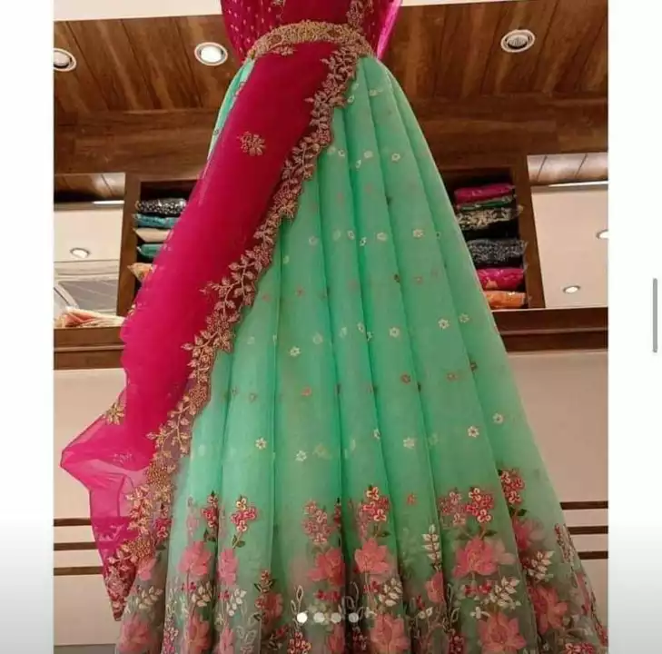 Post image I want 4 pieces of Lehenga    I want cash on delivery 10 pcs.