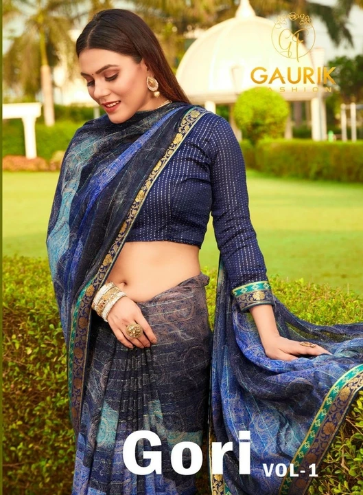 Fancy georgette saree  uploaded by business on 6/1/2022
