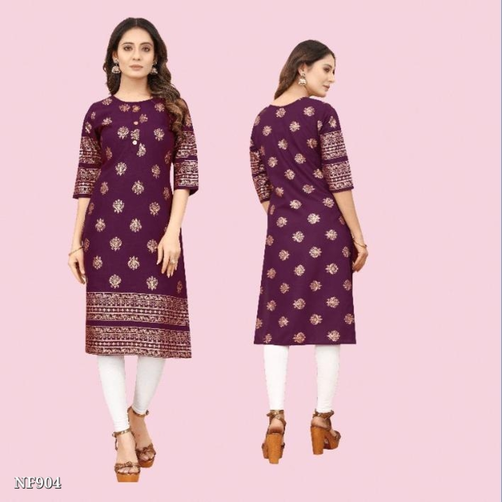 Printed kurti uploaded by business on 6/1/2022