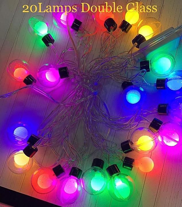 Multicolour 20 Lamps Double Glass Lighting, Party Lights, Indoor Outdoor Decorative Lightings uploaded by Insignia Exhibition & Events  on 10/30/2020