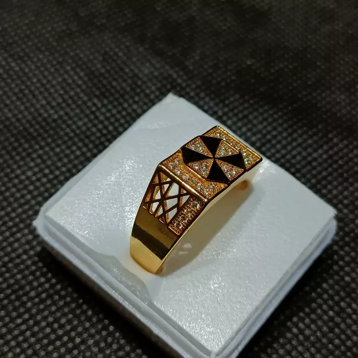 One gram gold plated AD rings for man uploaded by Kv marts on 6/1/2022