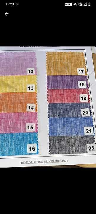 Linen blend fabric uploaded by Giriraj synthetics on 10/30/2020