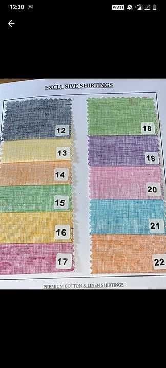 Linen blend fabric uploaded by Giriraj synthetics on 10/30/2020