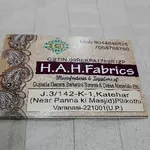 Business logo of H A H fabrics