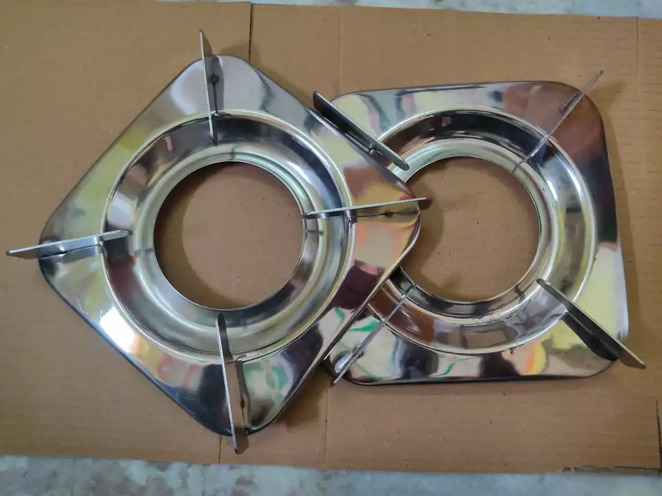 Post image Stainless steel pan support for all LPG gas stove 19x 19 CM. Contact for whole sale price or retail price.