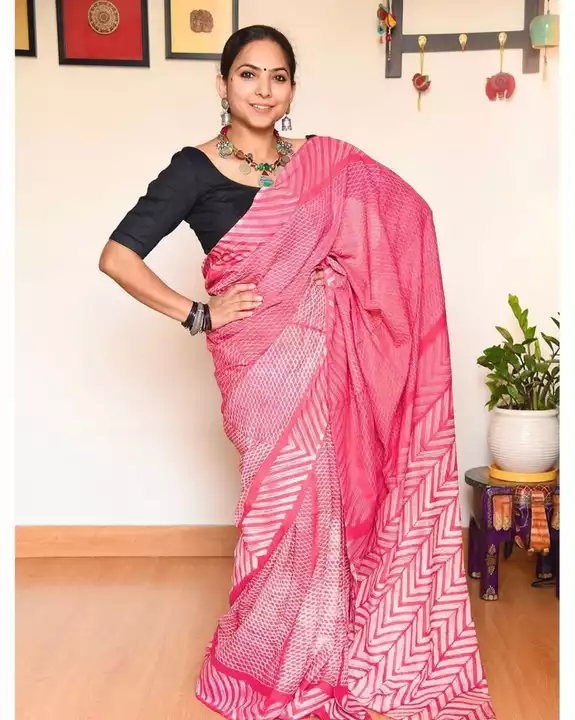 Munar Cotton With Digital Print Work saree uploaded by Nandini Corporation on 6/2/2022