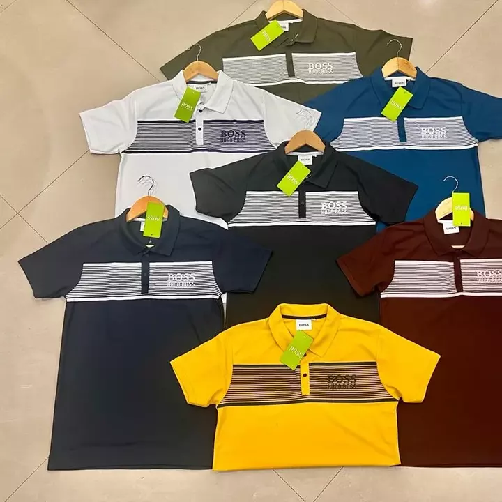 Post image Men's Matty lycra coller t shirts 
Both wholesale and retail 
Sizes m l xl xxl 
Whatsapp me 7842766117 for details