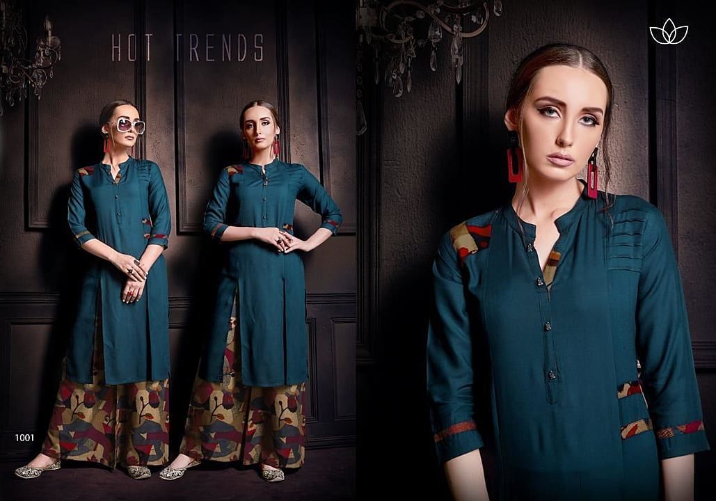 Traditional /  Kurti  with Plazzo  uploaded by Y S Textiles  on 6/18/2020