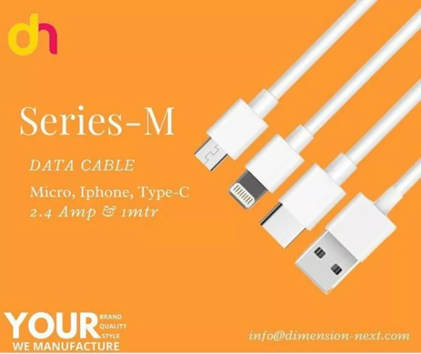 Post image Build your own Brand….
USB Fast Charging &amp; Sync Data Cable (Series-M)
#datacable #CABLE #usbcable #fastchargingcable #OEM #usbdatacable #Dimensionnext #mobileaccessories #mobileaccessoriesindia