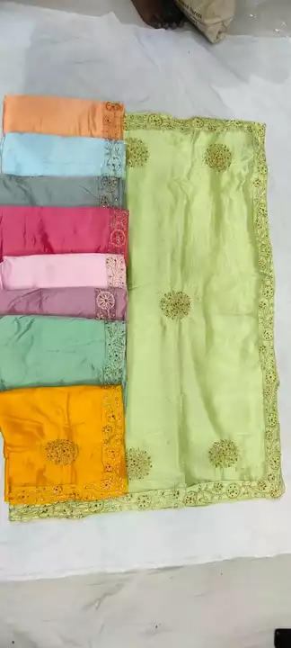 Embroidery saree  uploaded by business on 6/3/2022