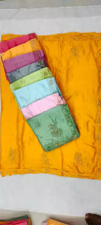Embroidery Saree  uploaded by business on 6/3/2022