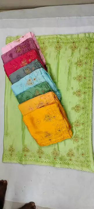 Embroidery Saree  uploaded by Babita Collection on 6/3/2022