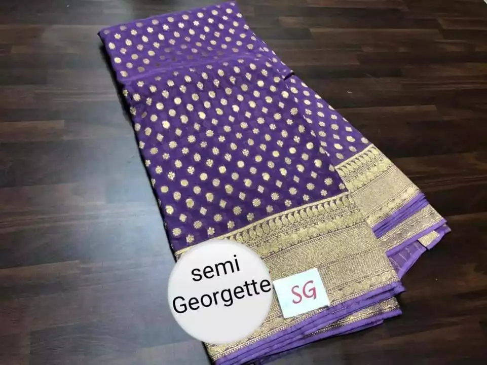 BANARASI SEMI KHADDI GEORGETTE SOFTSILK SILK SAREES** uploaded by Pallavi Textiles on 6/3/2022