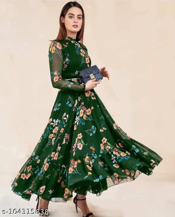 Classy Georgette Gown With Digital Print 💐 FREE CASH ON DELIVERY uploaded by 'Style Today' Online Shopping Store on 6/3/2022