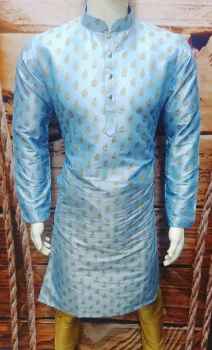 Post image Slik kurta pajama with new designs buy for your shops new collection  at 440 only  size 36 to 42