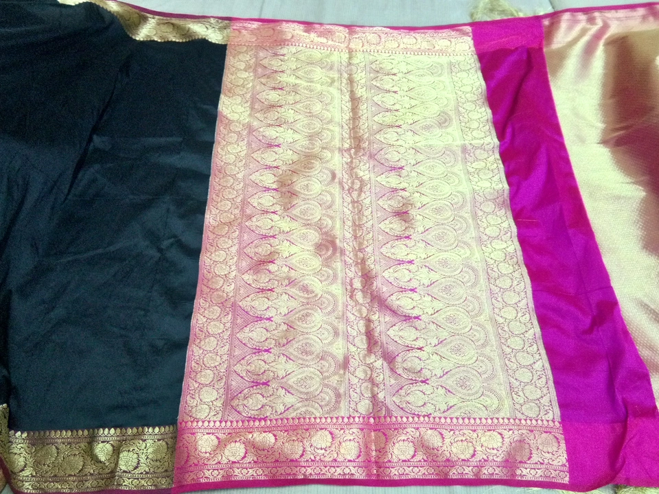 Saree silk rich anchal pallu3plain uploaded by business on 6/3/2022