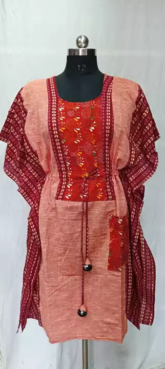 Khadi + katha short kaftan uploaded by Manti collection on 6/4/2022