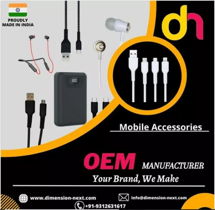 Post image Mobile AccessoriesYour BrandYour QualityYour StyleWe Manufacture...!!!Build your own Brand.
For Inquiries-Call and WhatsApp on- 9312631617Visit: www.dimension-next.com/...#manufacture #OEM #ODM #mobileaccessories #accessories #datacable #covidproduct #TWS #datacable #CABLE #neckband #madeinindia #products