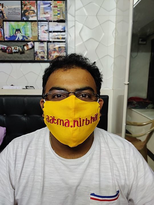 Cotton printed masks. Hand embroidery can customise logo of your company also. uploaded by Viam on 6/18/2020