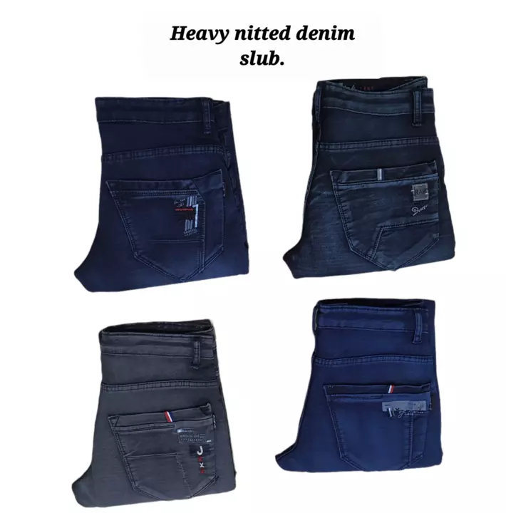 Slub denim jeans uploaded by business on 6/4/2022