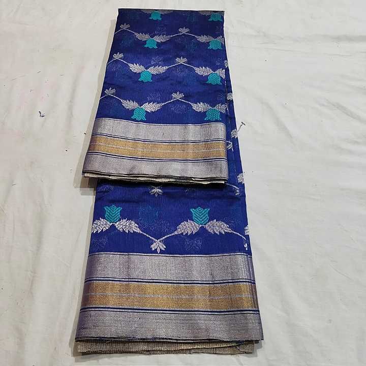 Samanta chanderi handloom saree uploaded by business on 10/30/2020