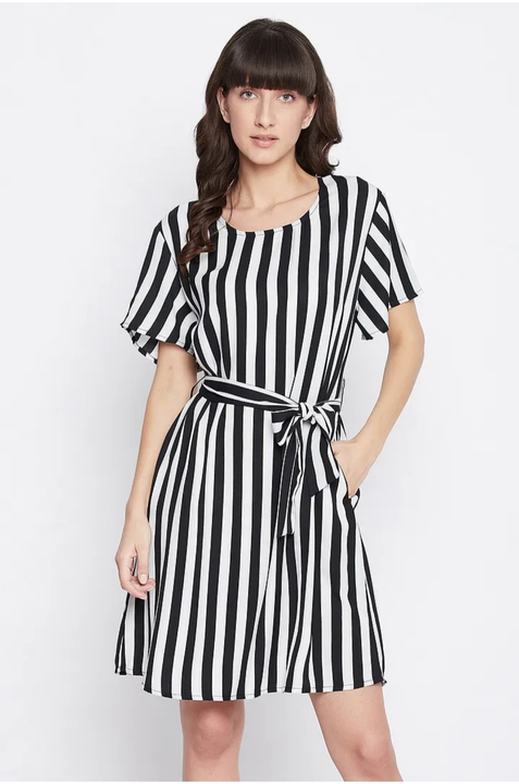 Post image Sassy Stripes Short Night Dress in White - Crepe Place your order here👇                                    http://arpitascollection.clovia.com/product/sassy-stripes-short-night-dress-in-white-crepe/