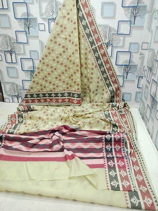 Pure banarasi cotton saree uploaded by business on 10/31/2020