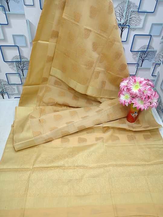 Pure banarasi cotton silk saree uploaded by business on 10/31/2020