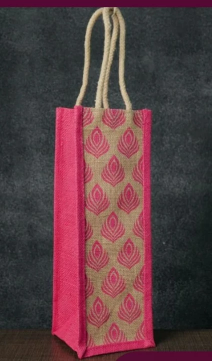 Jute printed bottle bag  uploaded by business on 6/5/2022