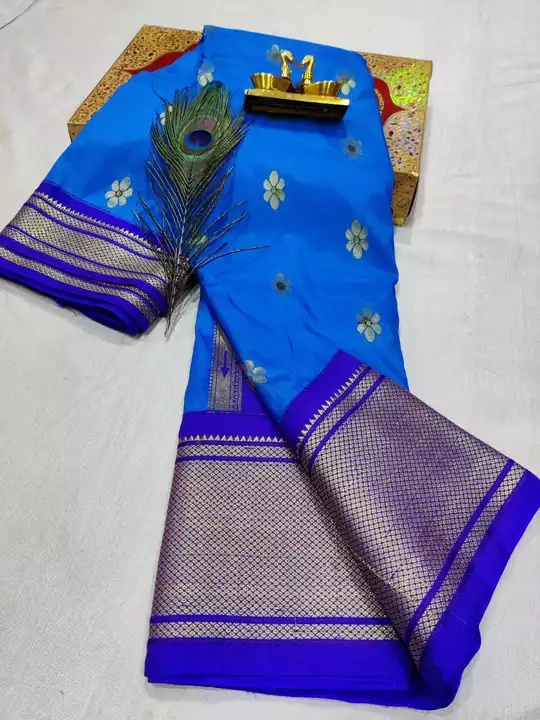 Silk paithani uploaded by business on 6/6/2022