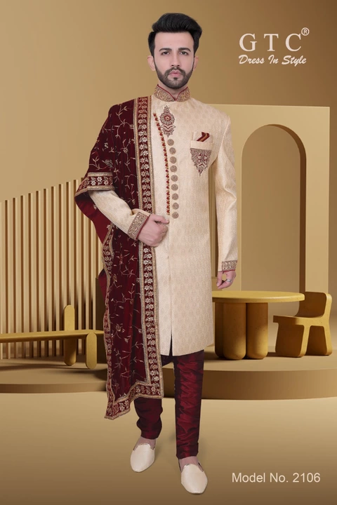 Graceful GTC- Classic Sherwani uploaded by AMBE COLLECTIONS  on 6/6/2022