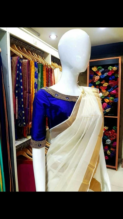 Post image Kerela saree with aari work stitched blouse
1800 price