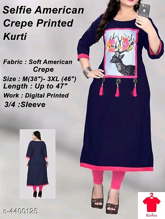 Printed Kurtis uploaded by Rishu online shop on 10/31/2020