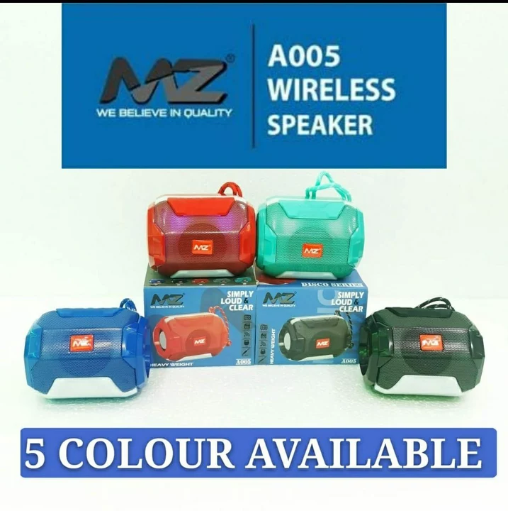 MZ A005 Bluetooth speaker uploaded by Aarushi Telicom on 6/6/2022