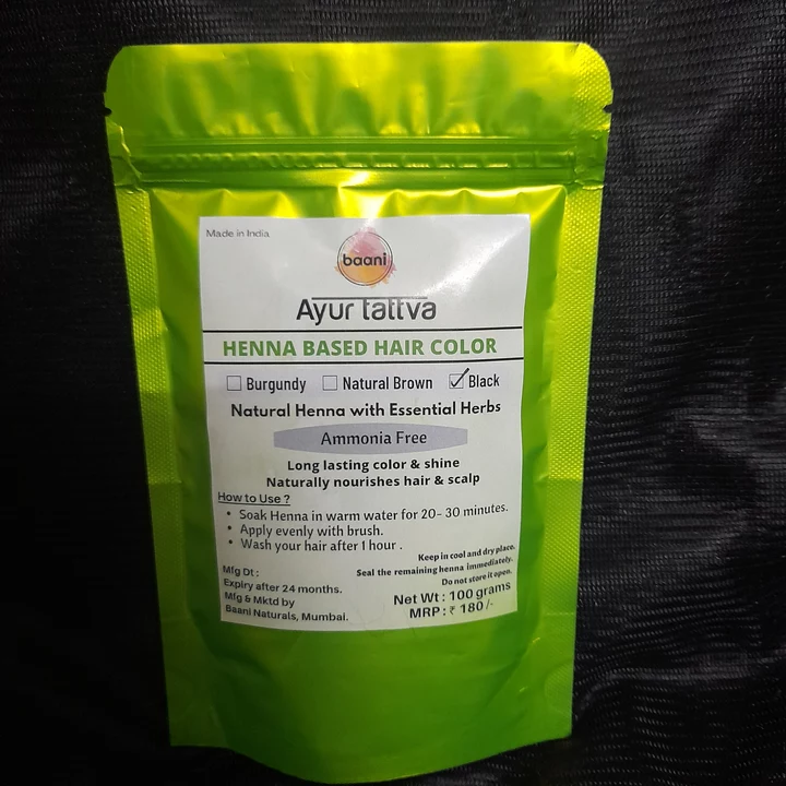 Ayur Tattva hair color uploaded by Baani Naturals on 6/6/2022