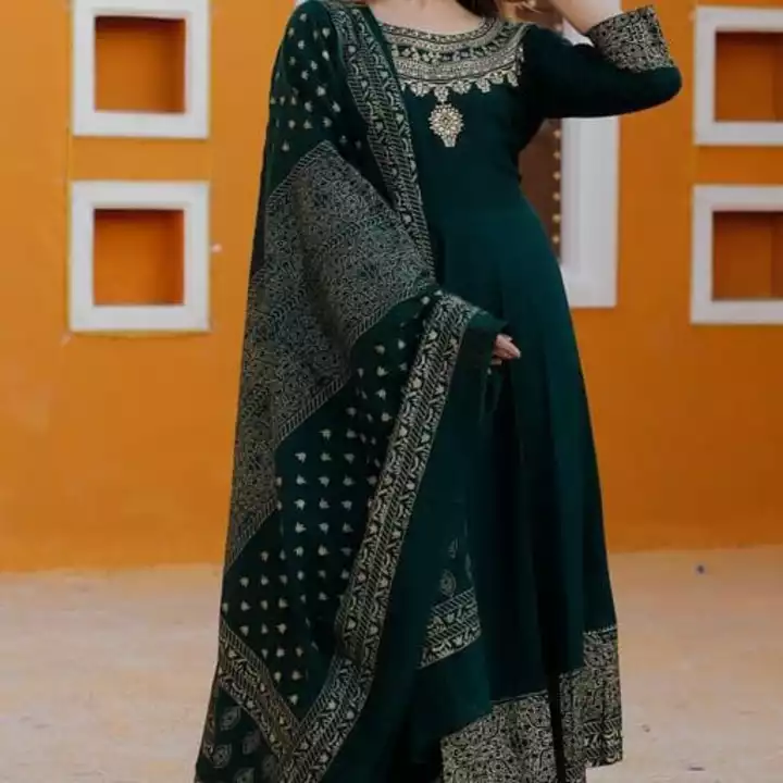 Women Printed Rayon Anarkali With Dupatta Set
Name: Women Printed Rayon Anarkali With Dupatta Set
 uploaded by Megha store on 6/6/2022