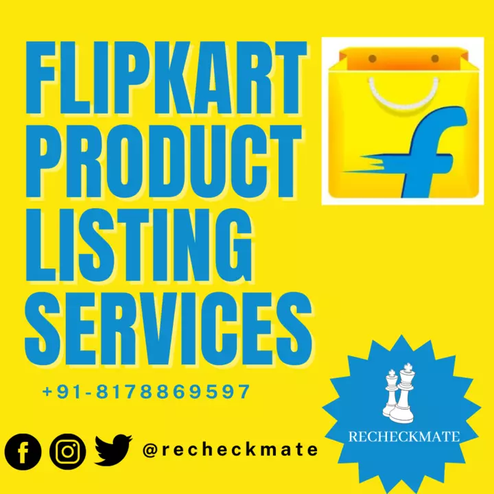 Flipkart product listing service provider uploaded by Recheckmate on 6/6/2022