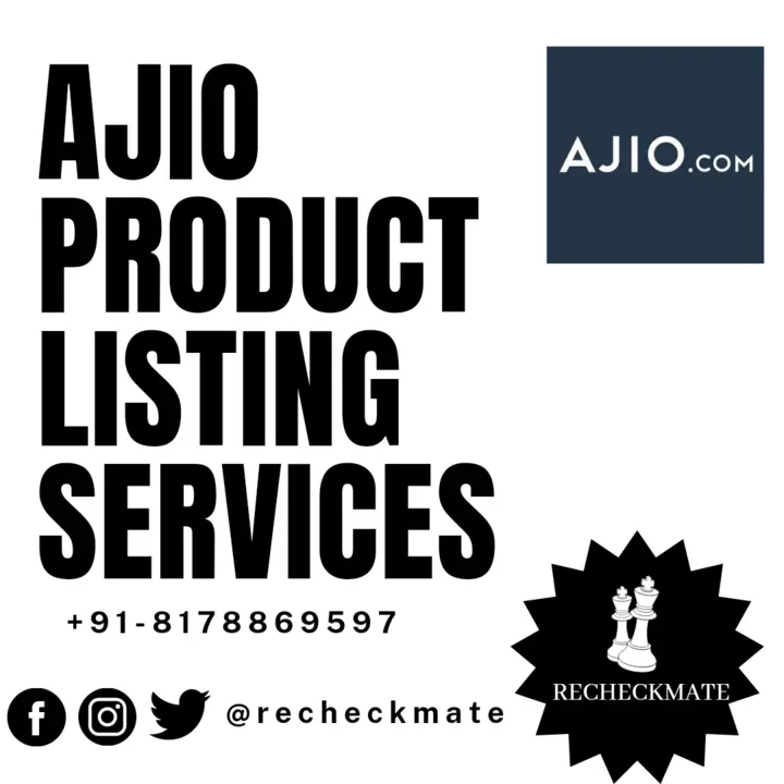 Ajio product listing service provider uploaded by Recheckmate on 6/6/2022