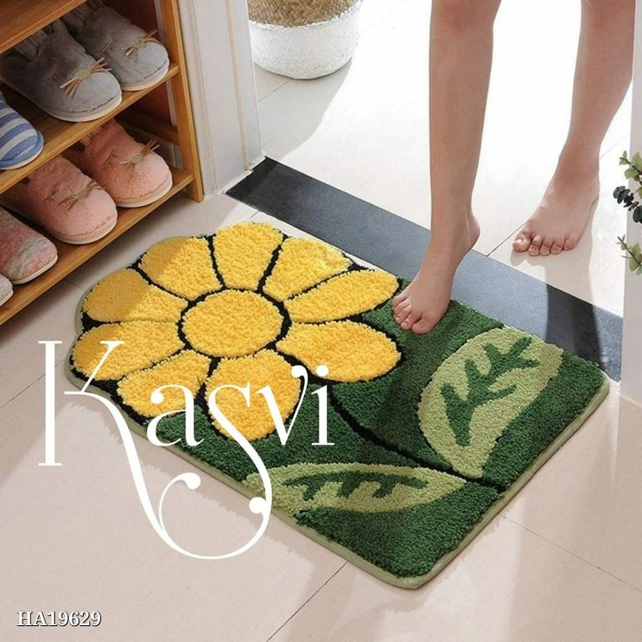 Sunflower Leafshape Doormat/ Bathmat uploaded by Shreel Collection on 6/7/2022