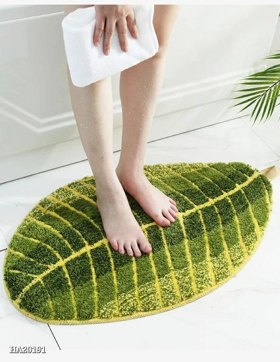 Banana Leaf Shape Shaded Doormat/ Bathmat uploaded by Shreel Collection on 6/7/2022