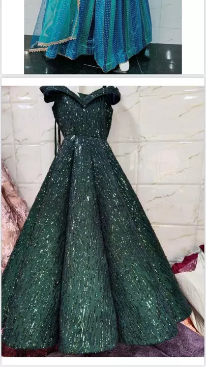 Green laycra ball gown  uploaded by business on 6/7/2022