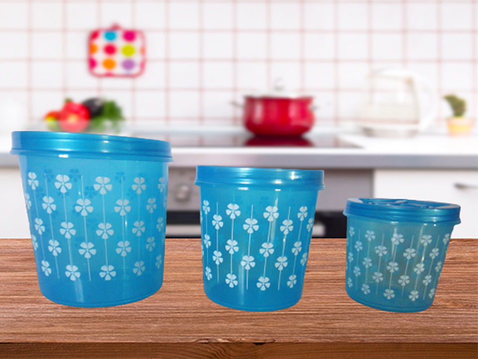 Classic design kitchen storage containers 3000 +2000 +1000 ml (set of 3) uploaded by business on 10/31/2020